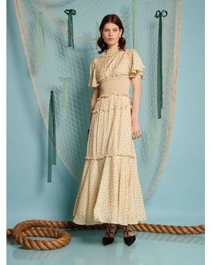 Sister Jane Perch Polka Dot Maxi Dress - Green