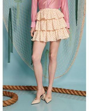 Sister Jane Betta Ruffle Mini Skirt - Green