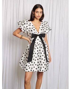 Sister Jane Memories Spot Bow Mini Dress - White