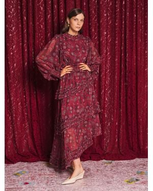 Sister Jane Mystic Muse Ruffle Dress - Red