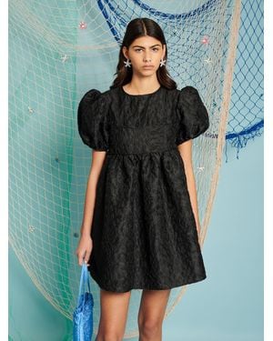 Sister Jane Dream Oyster Jacquard Mini Dress - Green