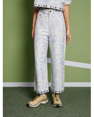 Sister Jane Ghospell Serena Zebra Trousers - Green
