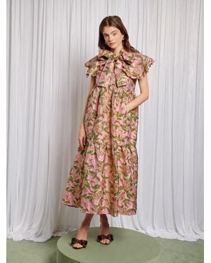 Sister Jane Abbey Maxi Jacquard Dress - White
