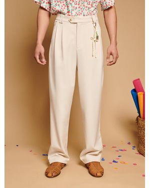Sister Jane Diego High-waisted Trousers - Natural