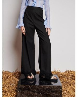 Sister Jane Ghospell Georgie Fringe Trousers - Black
