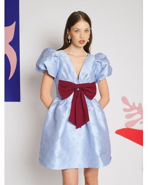 Sister Jane Adele Bow Mini Dress - White