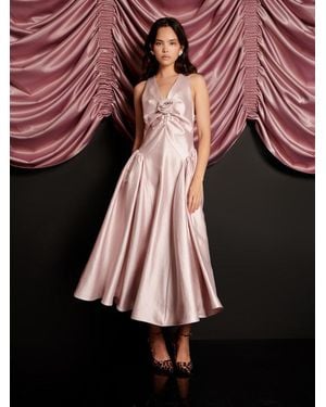 Sister Jane Muse Taffeta Midi Dress - Black