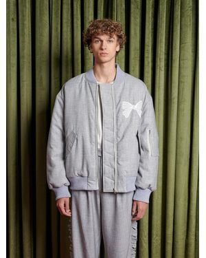 Sister Jane Heron Bow Bomber Jacket - Green