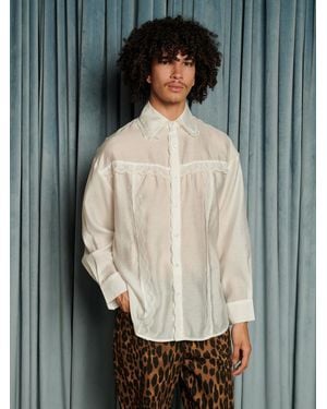 Sister Jane Eli Lace Shirt - Gray