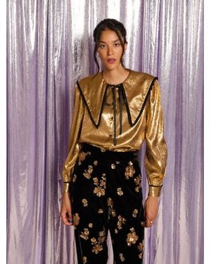Sister Jane Rendez-vous Lame Blouse - Purple