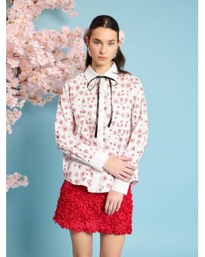 Sister Jane Doodle Bloom Shirt - White