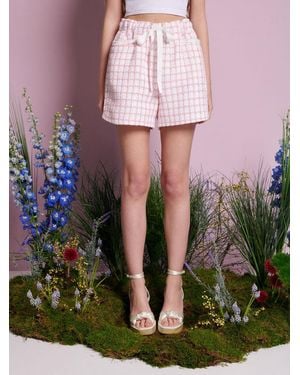 Sister Jane Wildflower Tweed Shorts - Pink
