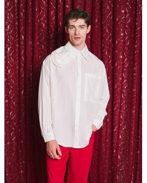 Sister Jane Fiora Rose Applique Shirt - Red