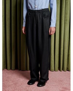 Sister Jane Prince Lace Trim Pants - Black