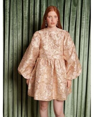 Sister Jane Dream Elsewhere Jacquard Mini Dress - Green