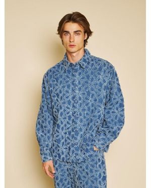 Sister Jane Manon Fleur Denim Shirt - Blue