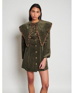 Sister Jane Ghospell Willow Cord Mini Dress - Green