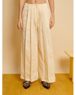 Sister Jane Ghospell Pernilla Pleat Trousers - Natural