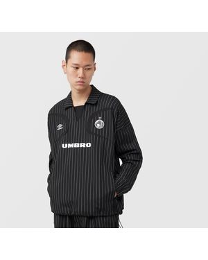 Umbro Sports Culture Pinstripe Drill Top - Black
