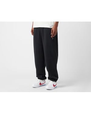 Nike Solo Swoosh Fleece Trousers - Black