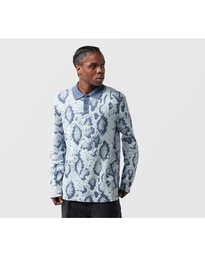 Vans Raw Instinct Long Sleeve Polo - Blue