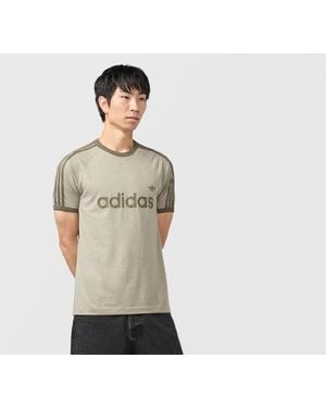 adidas Adicolour 3 Stripe Ringer T-Shirt - Black