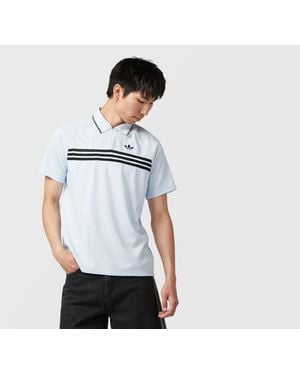 adidas Originals 3 Stripe Polo Shirt - Black
