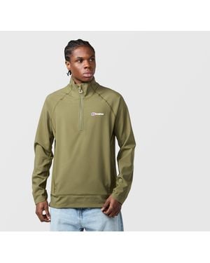 Berghaus Wavertree 1/2 Zip Sweatshirt - Green