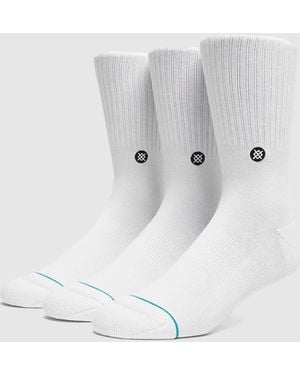 Stance Icon Crew Socks (3-Pack) - Black