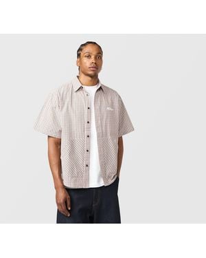 X-Large Check Short Sleeve Shirt - Black