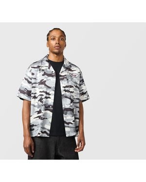 X-Large Camo Camp Shirt - Black