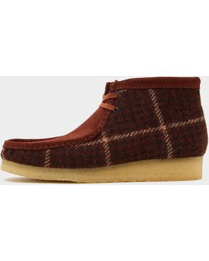 Clarks Harris Tweed Wallabee Boot - Brown