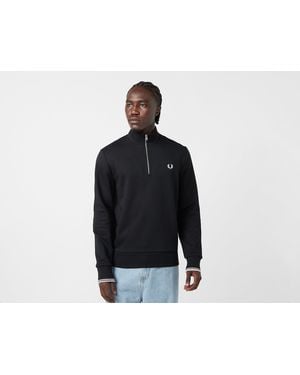 Fred Perry 1/2 Zip Sweatshirt - Black