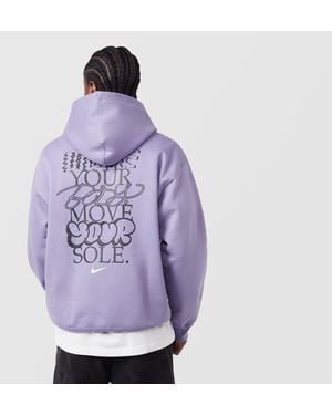Nike Solo Swoosh Graphic Hoodie - Purple