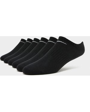 Nike Everyday Lightweight No Show Socks 6pk - Black
