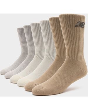 New Balance 6-Pack Everyday Crew Socks - Black