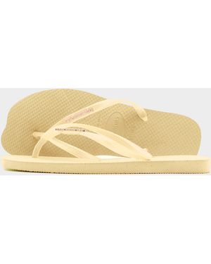 Havaianas Slim Split Flip Flops - Yellow