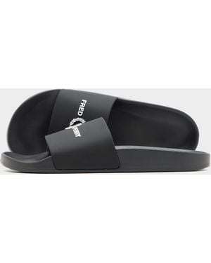 Fred Perry Branded Slides - Black