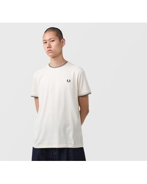 Fred Perry Twin Tipped Ringer T-Shirt - White