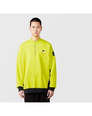adidas Originals Eqt Blocked 1/2 Zip Sweatshirt - Yellow
