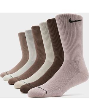 Nike 6-Pack Socks - Brown