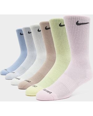 Nike 6-Pack Everyday Cushioned Training Crew Socks - Multicolour