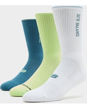 New Balance 3 Pack Socks - Green