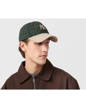 KTZ New York Yankees Plaid 9Twenty Cap - Brown