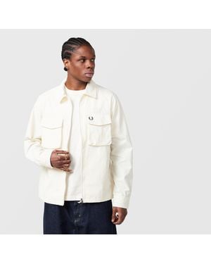 Fred Perry Ripstop Pocket Overshirt - White