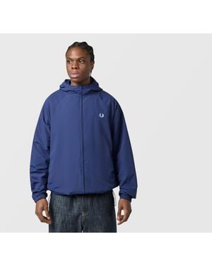 Fred Perry Hooded Shell Jacket - Blue