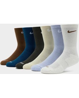 Nike 6-Pack Everyday Cushioned Training Crew Socks - Black