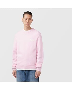 adidas Originals Trefoil Essentials Knit Sweatshirt - Pink