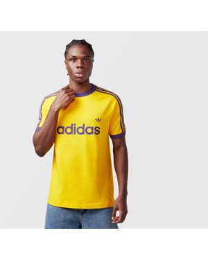 adidas Originals Adicolor Classics 3-Stripes Ringer T-Shirt - Yellow
