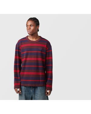 adidas Originals 90S Alternative Sport Long Sleeve Waffle T-Shirt - Red